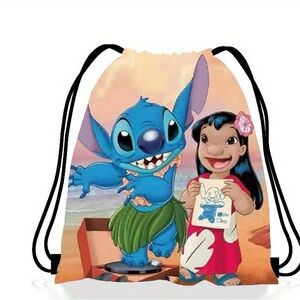 Disney Drawstring Bag With Lilo & Stitch Design